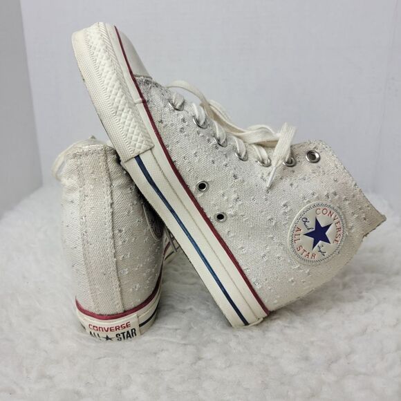 Converse Chuck Taylor All Star Lux Womens Sneaker Size 8 Hidden Heel Wedge - Picture 5 of 10